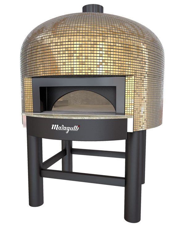 Napoli fired oven with a Gold tiled finish.
