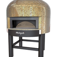Napoli fired oven with a Gold tiled finish.