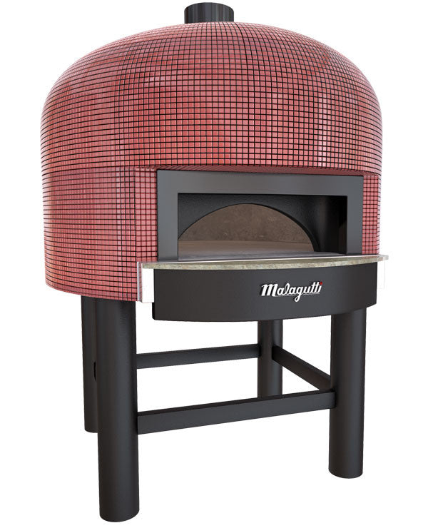 Napoli fired oven with a red tiled finish.