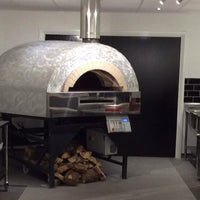 Roma fired oven with a steel finish.